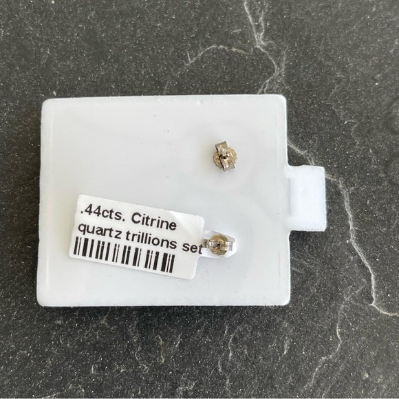 Sterling silver 925 Citrine Earrings - Picture 7 of 8